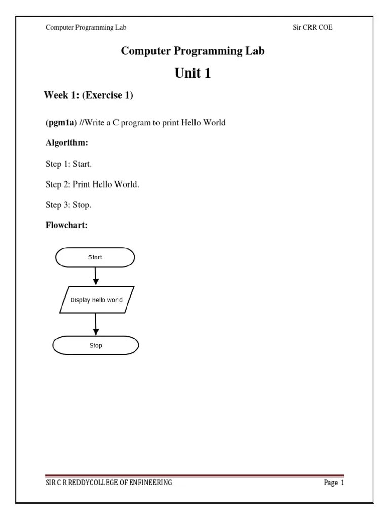 CP LAB Algorithm And Flowchart Upto Week 6 | PDF | Area | Algorithms