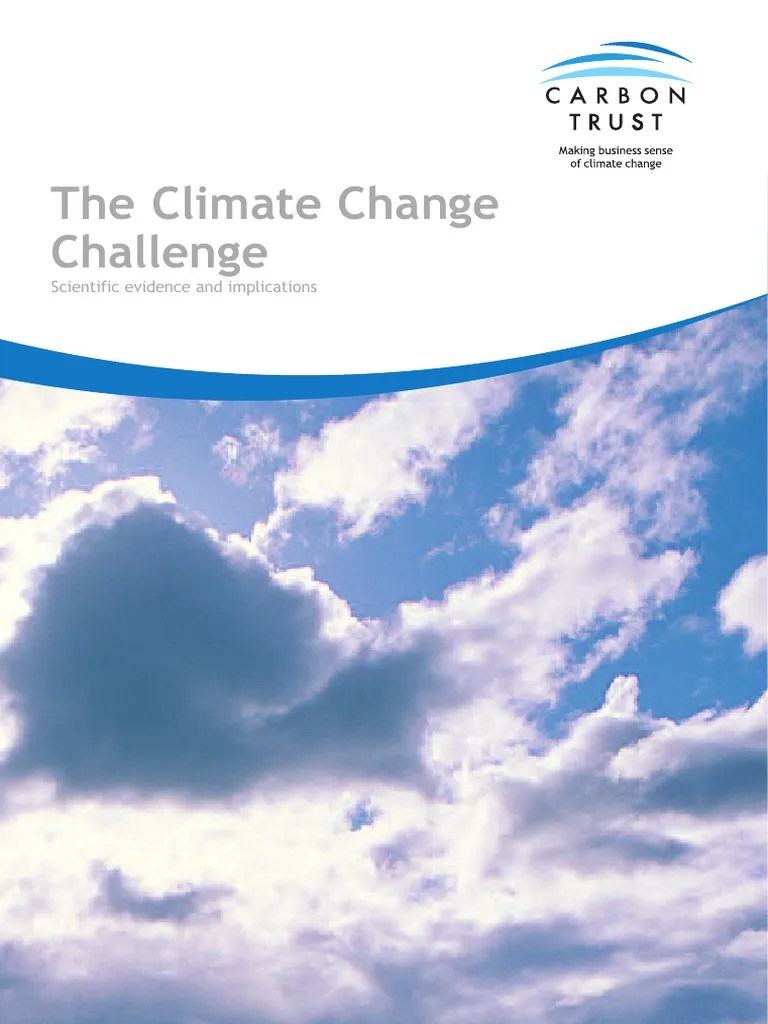 Ctc502 The Climate Change Challenge Scientific Evidence And Implications | PDF | Climate Change ...