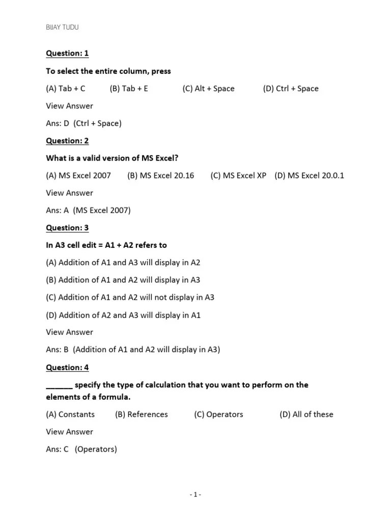 Microsoft Excel | PDF | Microsoft Excel | Spreadsheet