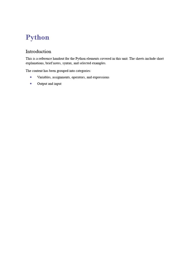 Intro To Python Programming | PDF | Numbers | Computing