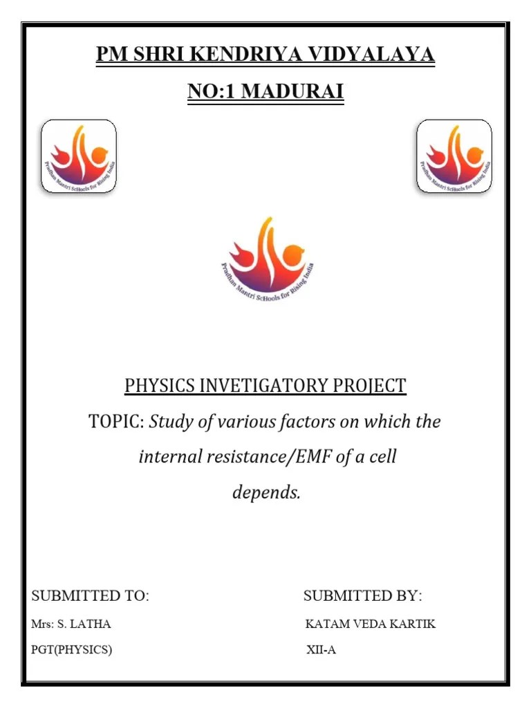 Physics_project | PDF | Electrical Resistance And Conductance | Materials