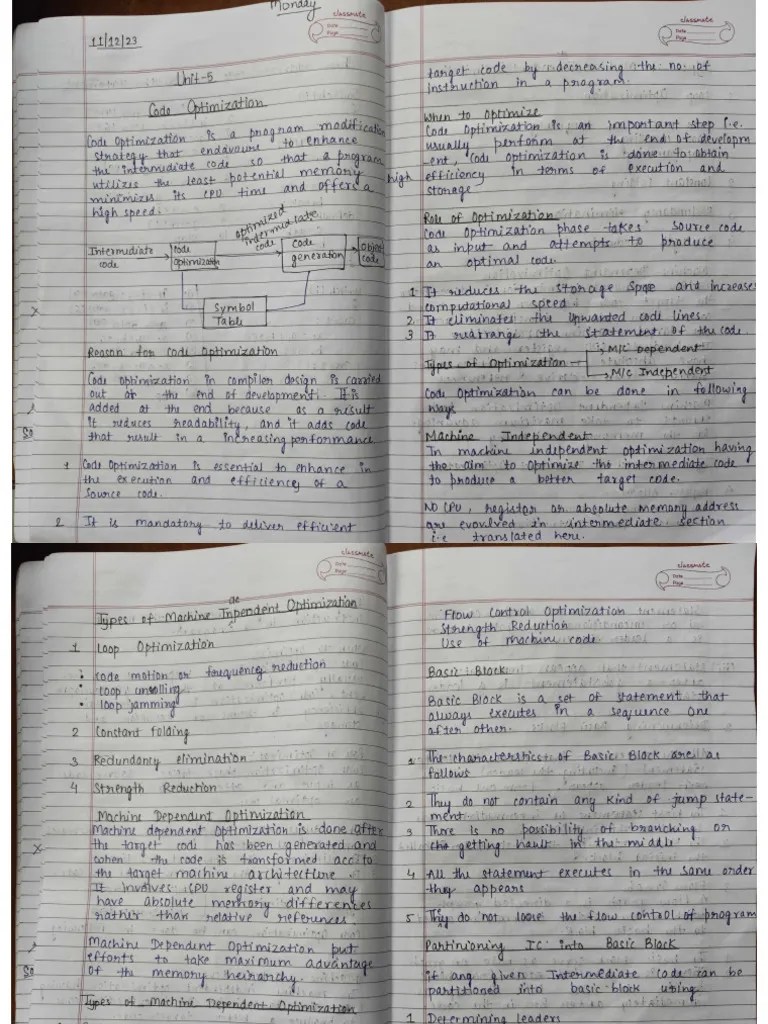 Compiler Unit 5 | PDF