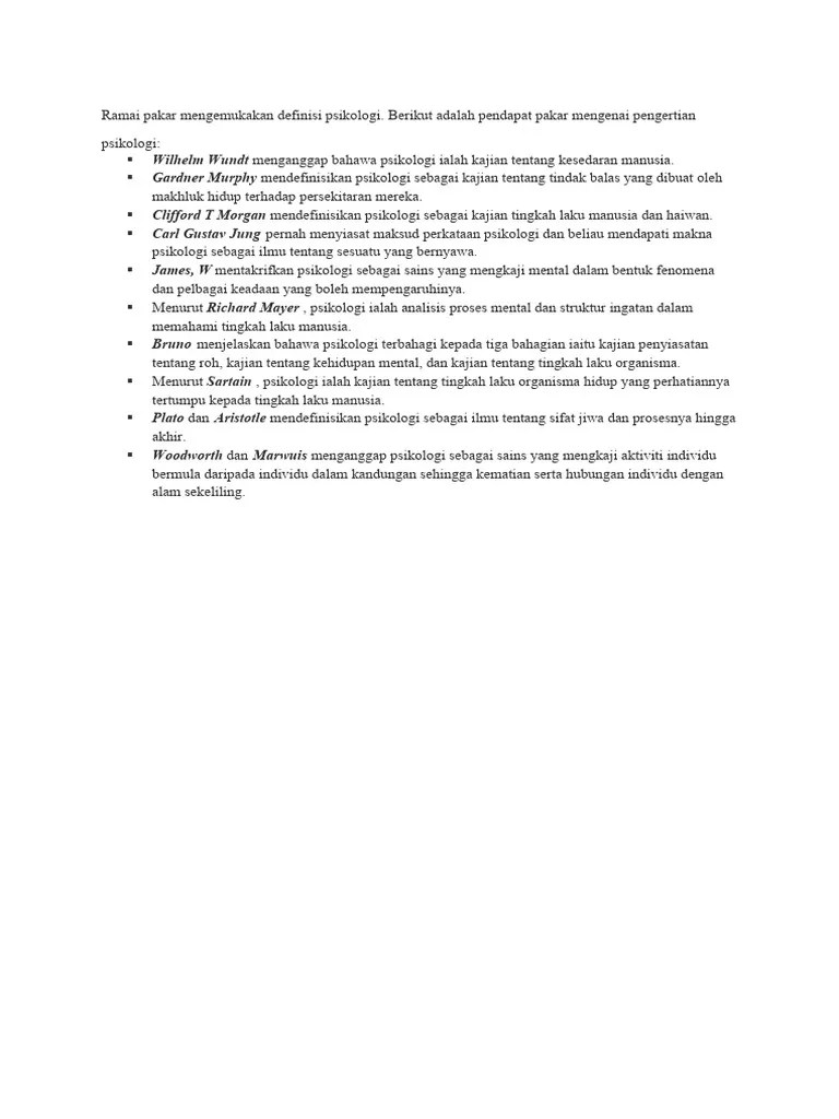 Cabang Psikologi | PDF