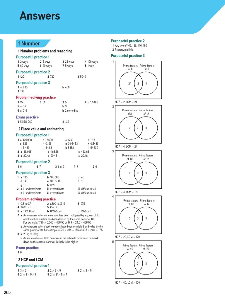 Answers For Pearson Edexcel Gcse 9 1 Mathematics Purposeful Practice ...