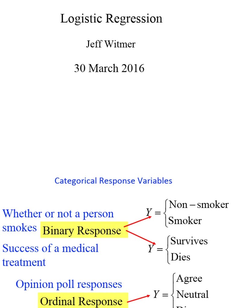 Logistic Regression | PDF | Logistic Regression | Errors And Residuals