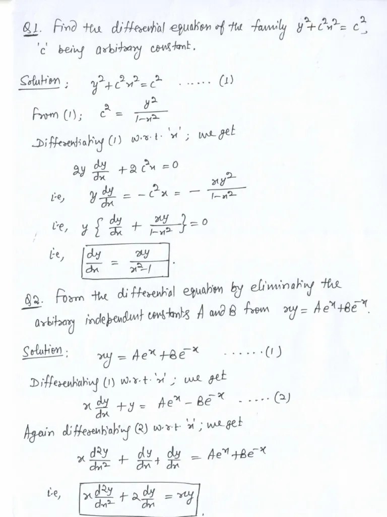 1st Order Differential Equations | PDF