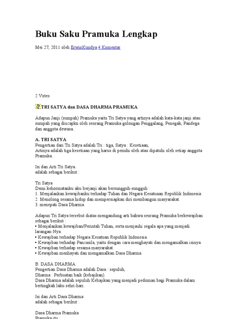 Buku Saku Pramuka | PDF