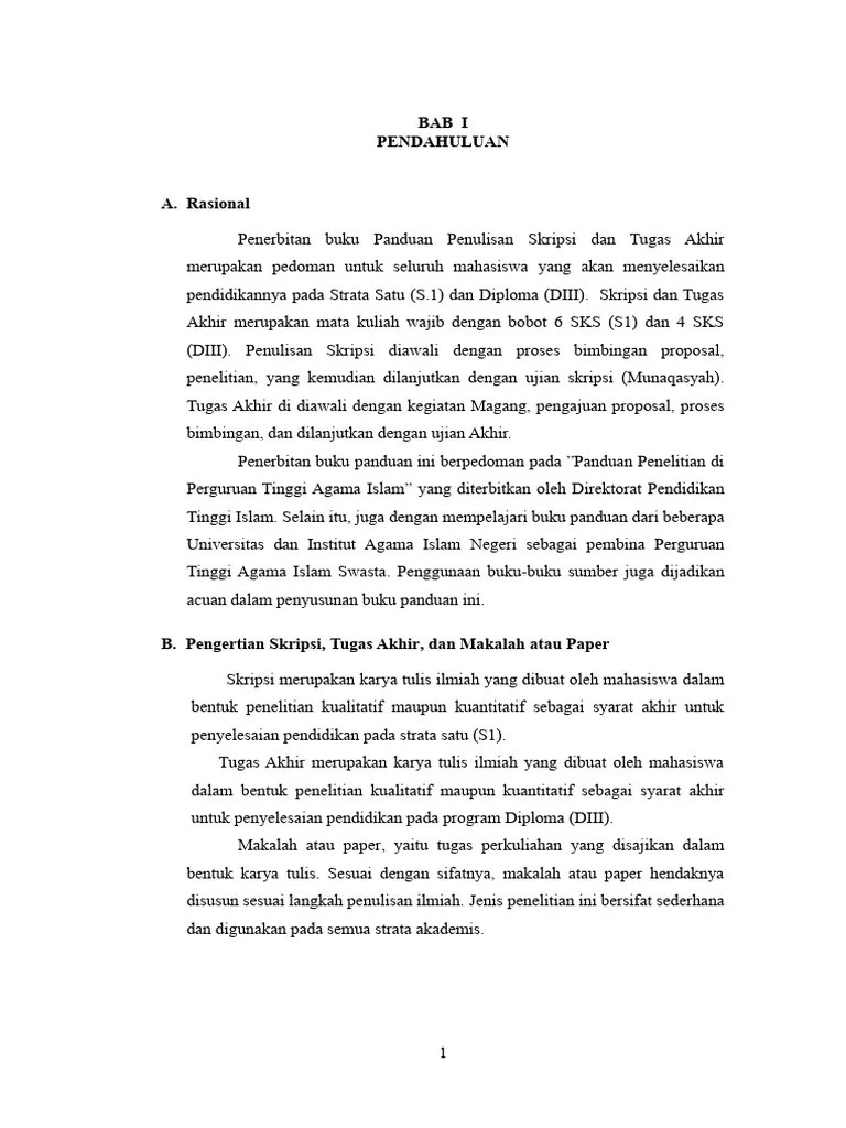 Panduan Skripsi Edit 2023 | PDF