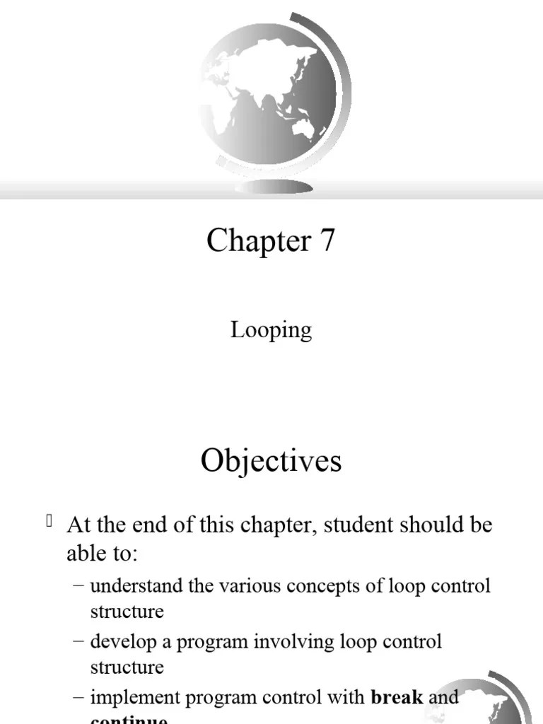 Chapter 7 - Looping | PDF | Java (Programming Language) | Programming ...
