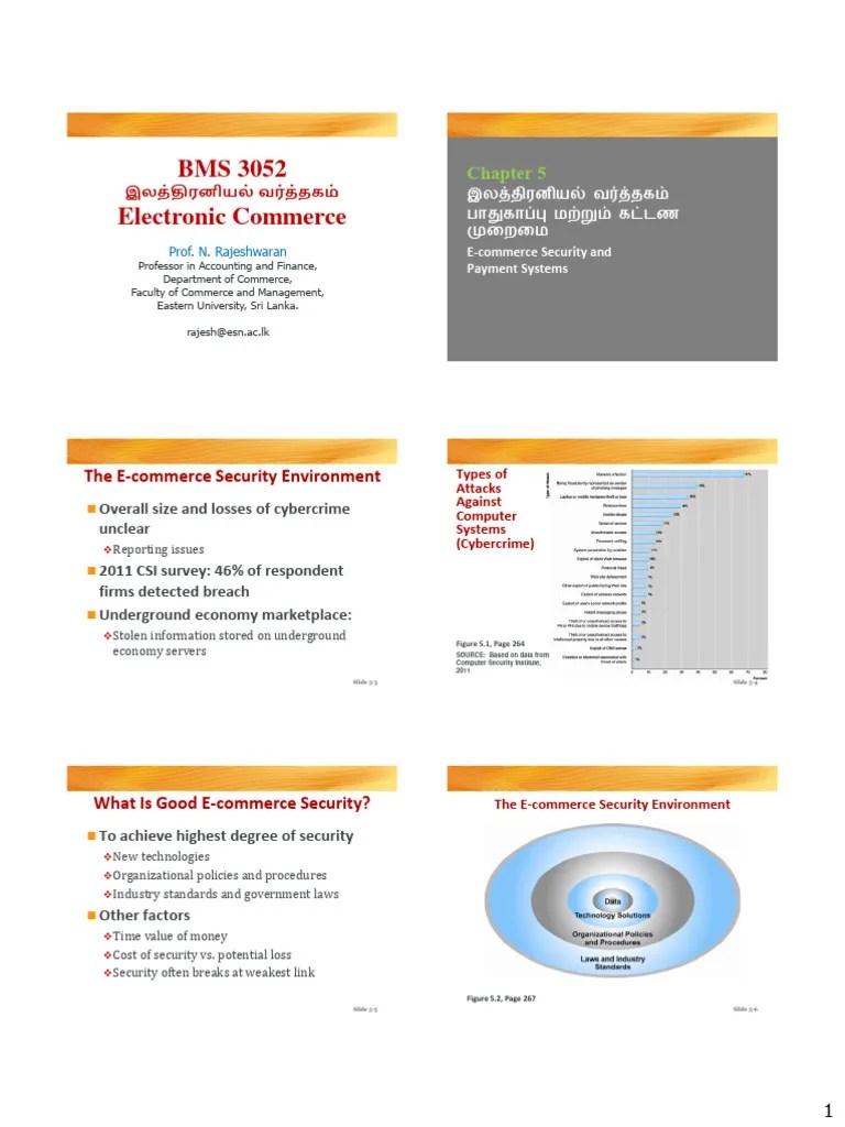 Chapter 5 E-Commerce Security And Payment Systems | PDF | Public Key ...