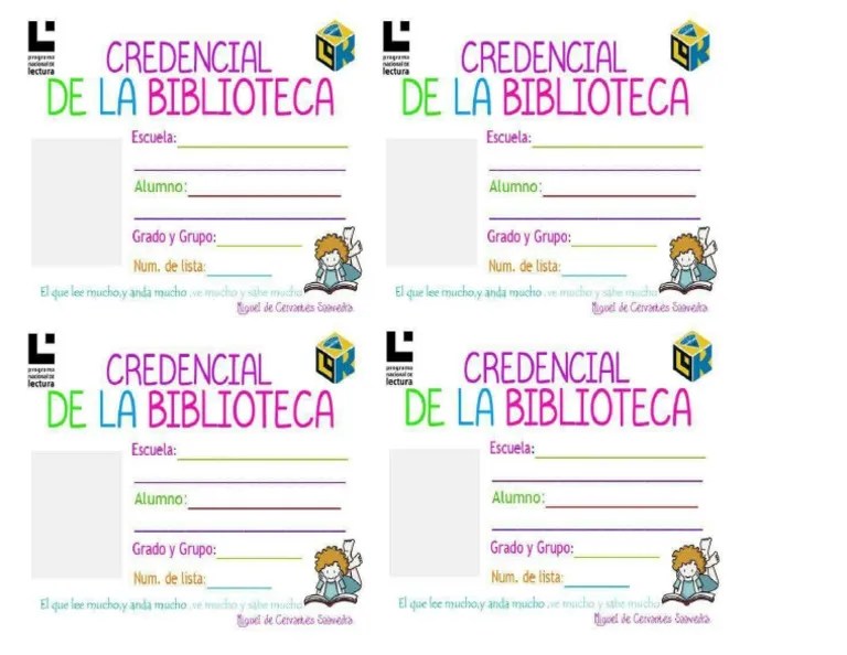 Credenciales De Biblioteca | PDF