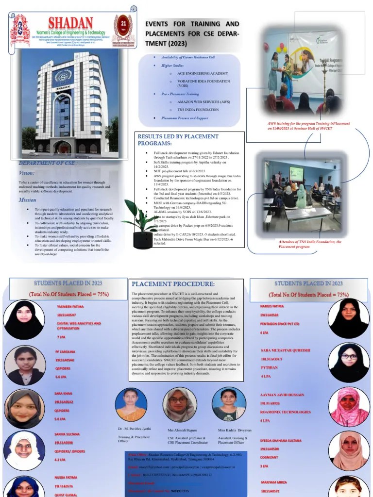 Placement Brochure 2023 | PDF | Recruitment