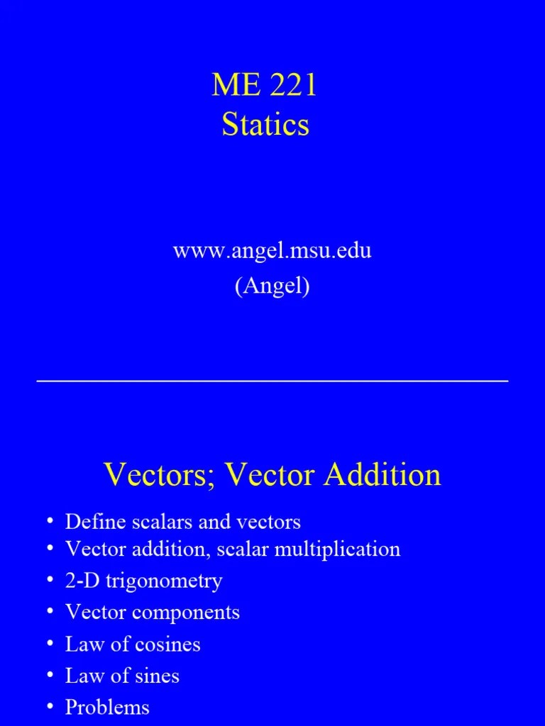 Lecture 02 | PDF | Euclidean Vector | Mechanical Engineering
