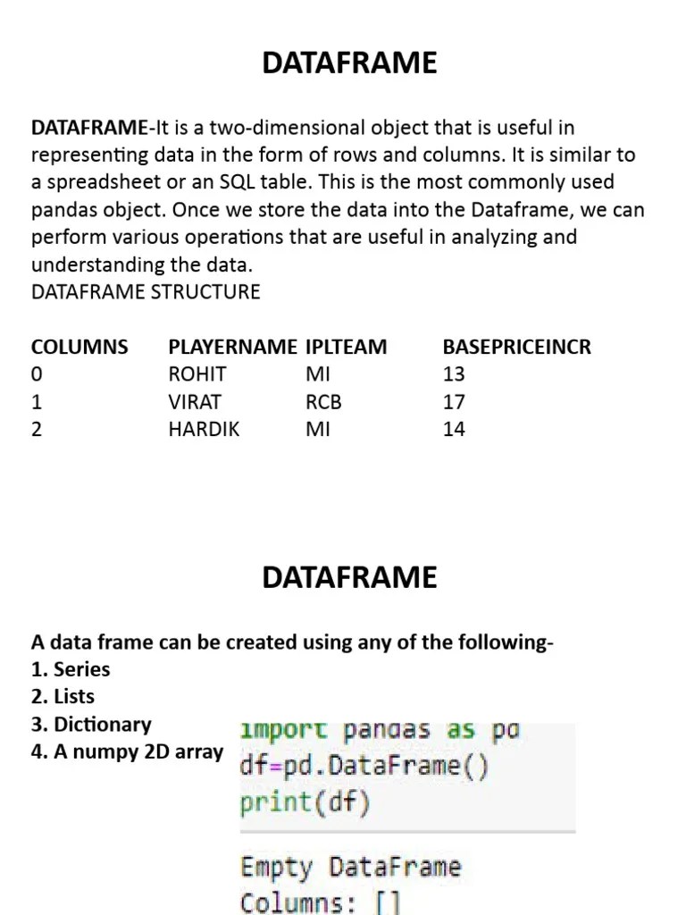 Pandas Presentation Ip | PDF | Application Software | Information Science