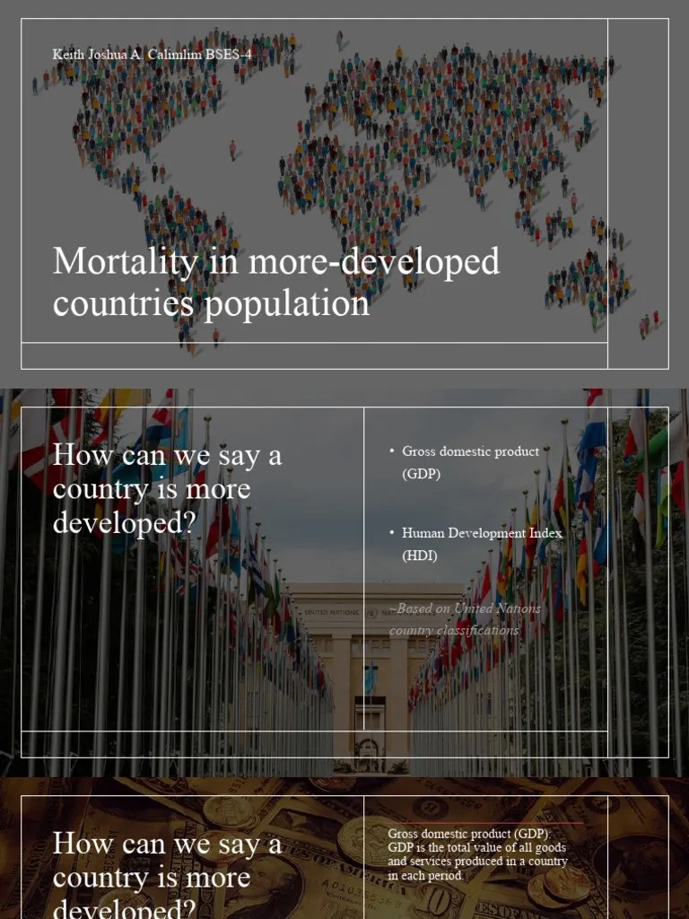 Mortality In More-Developed Countries Population - CALIMLIM | PDF ...