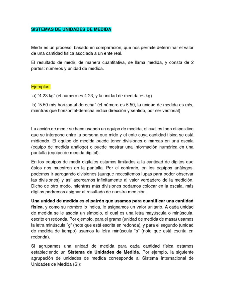 Fisica 2da Clase | Descargar Gratis PDF | Medición | Sistema Internacional De Unidades