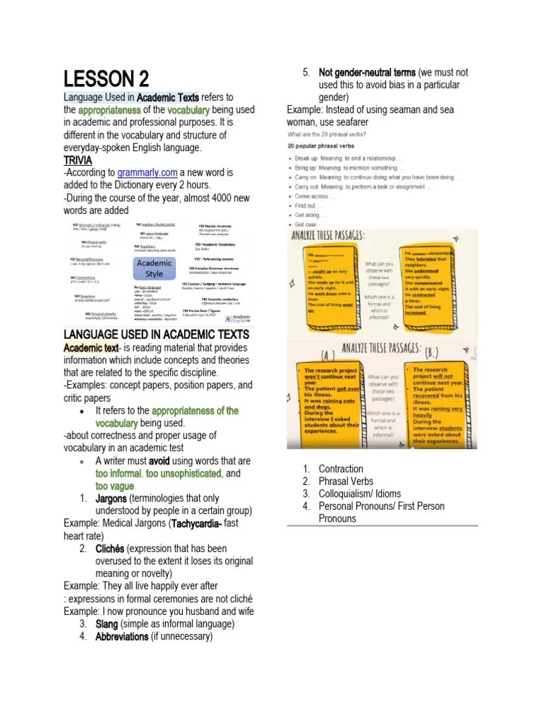 Lesson 2 Eapp | PDF | Jargon | English Language