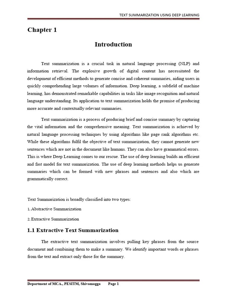 Seminar Text Summarization 1 | PDF | Deep Learning | Artificial Neural Network