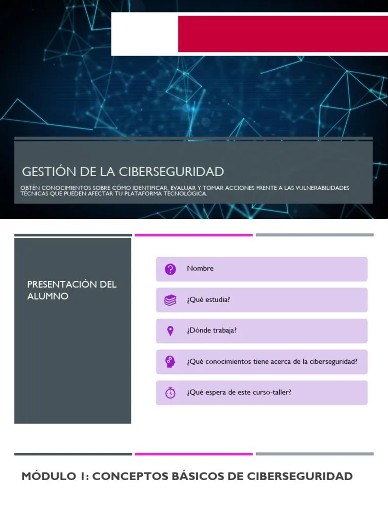Unidad 1. Recurso 1. Conceptos Básicos De Ciberseguridad | PDF | La Seguridad Informática ...