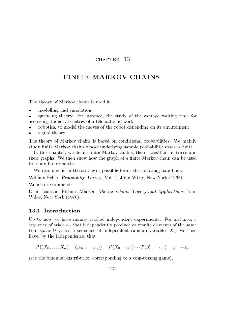 Chap Markov | Download Free PDF | Markov Chain | Mathematical Relations