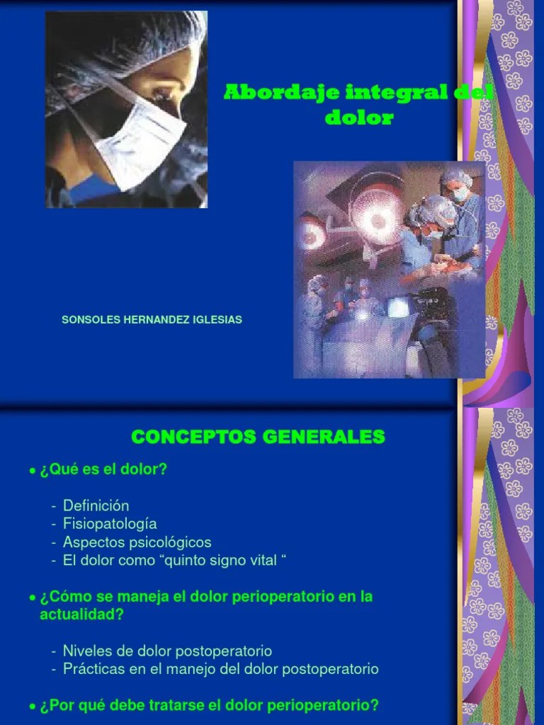 Abordaje Integral Del Dolor | PDF | Dolor | Droga Anti-inflamatoria Libre De Esteroides