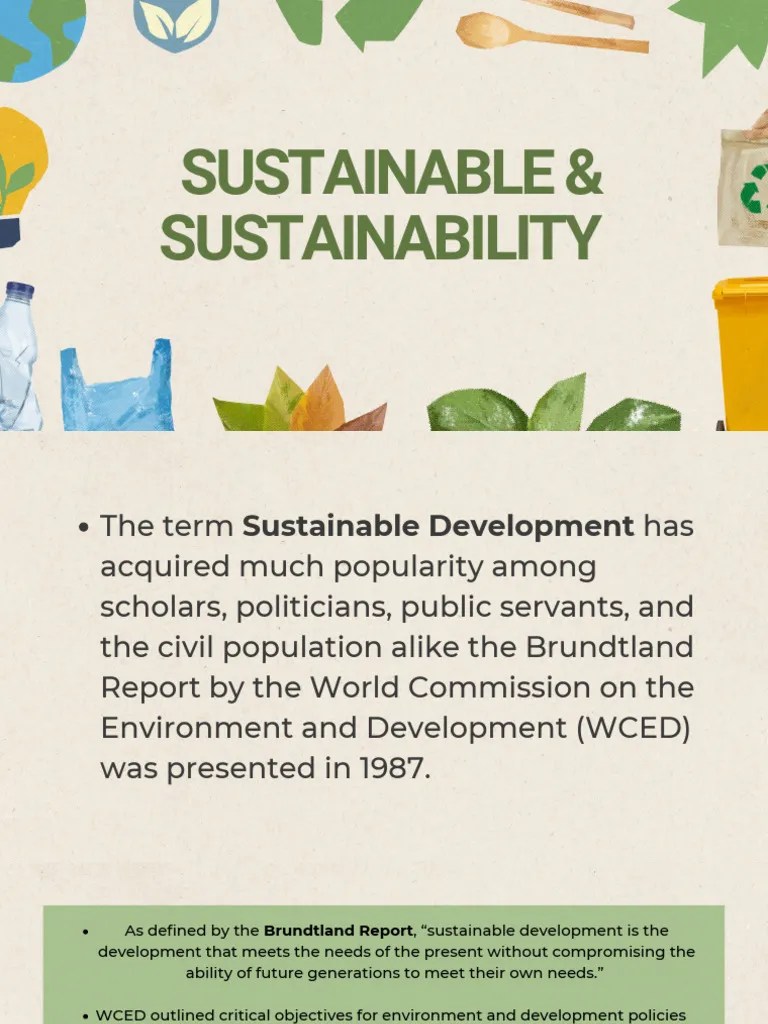 Sustainable & Sustainability | PDF | Sustainability | Sustainable ...
