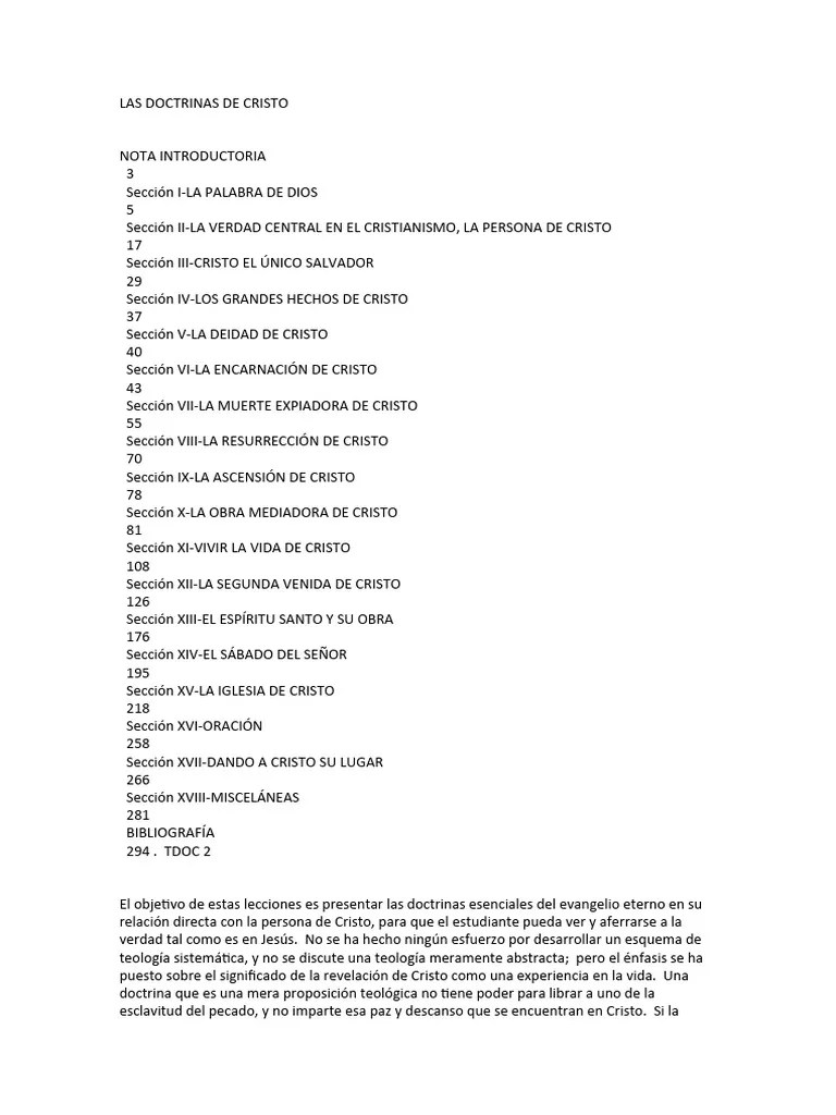 Doctrinas De Cristo | PDF | Jesús | Biblia