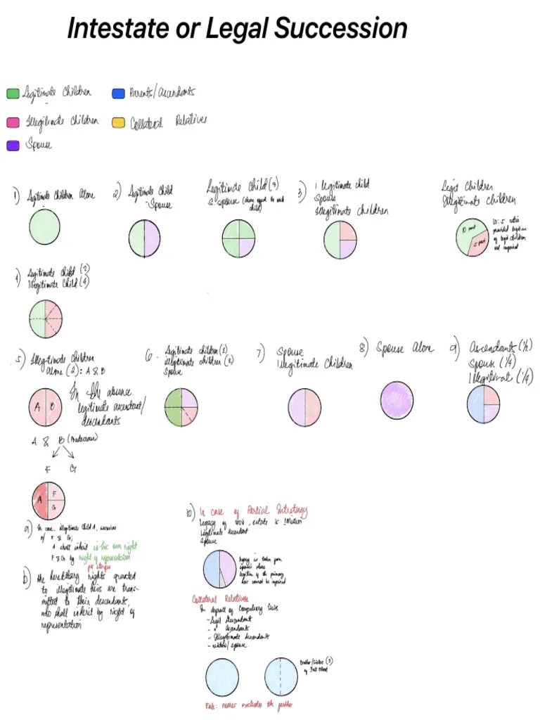 Legal - Intestate Succession Pie Charts | PDF
