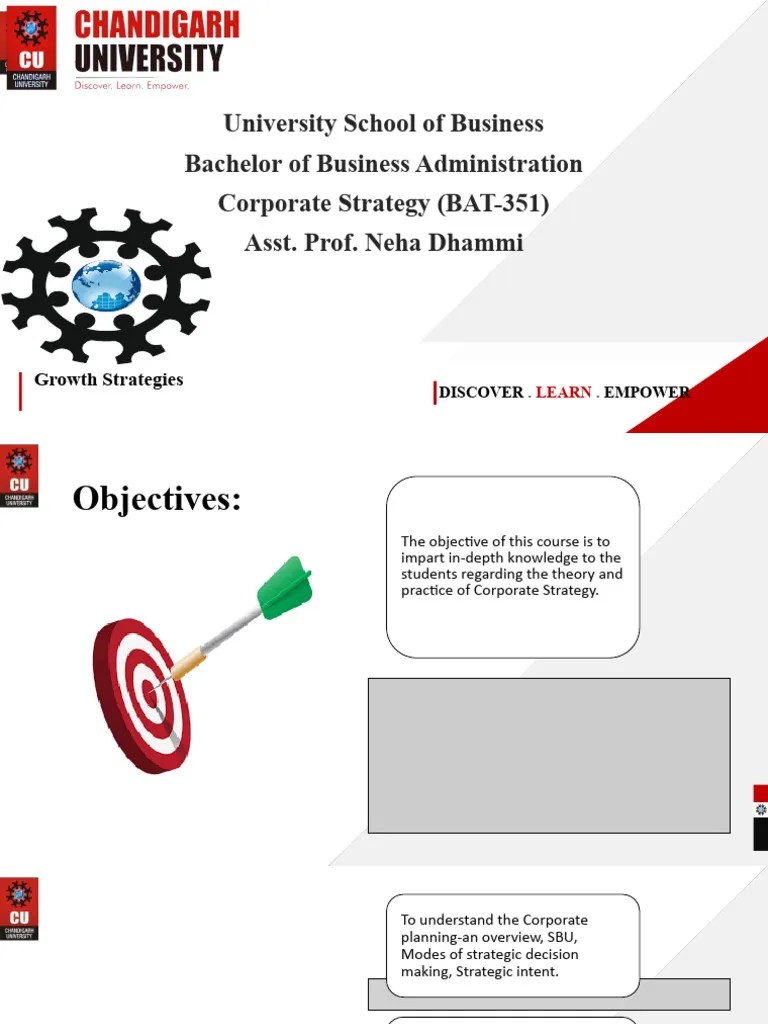 Lecture Growth | PDF | Strategic Management | Diversification (Finance)