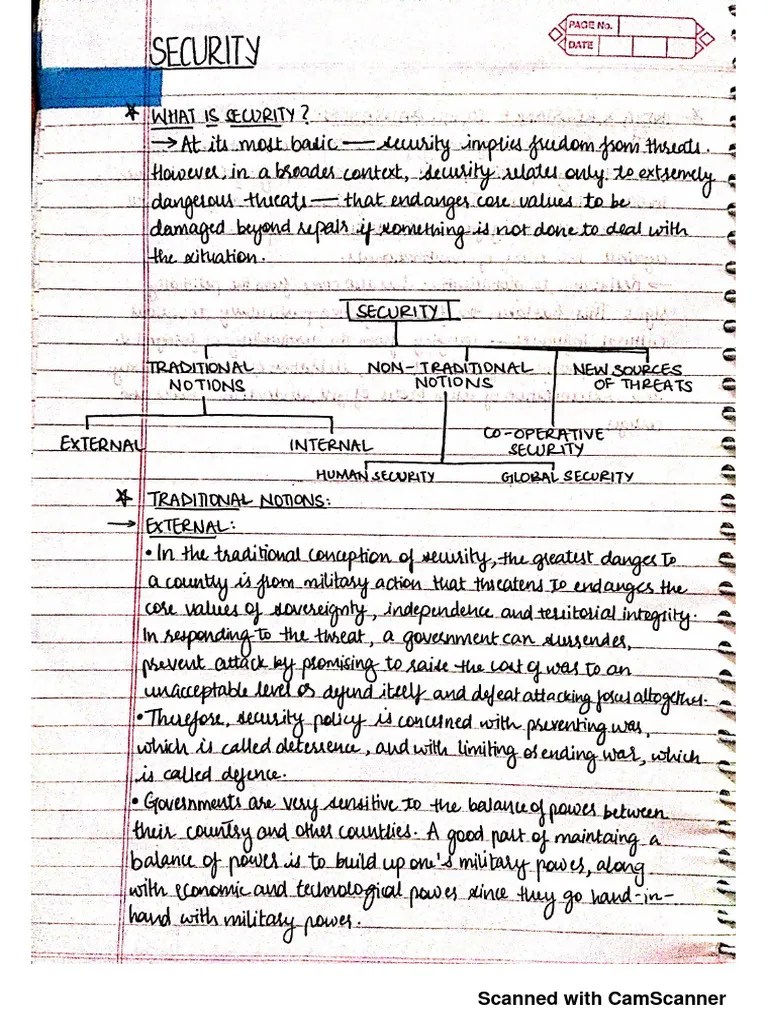 Chapter 6 Security In Contemporary World | PDF