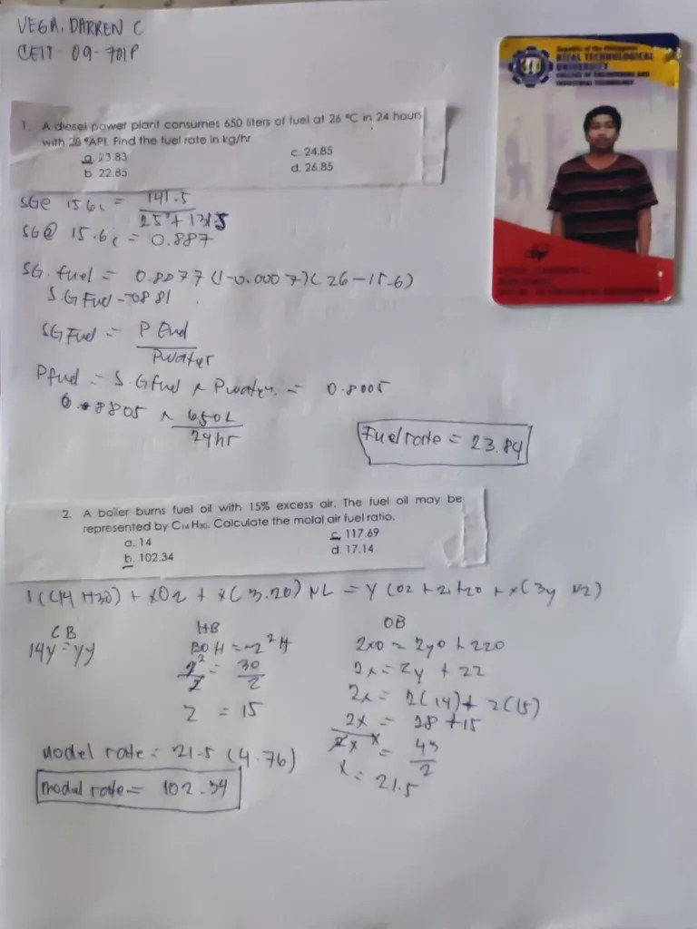 Fuel And Combustion Solving | PDF