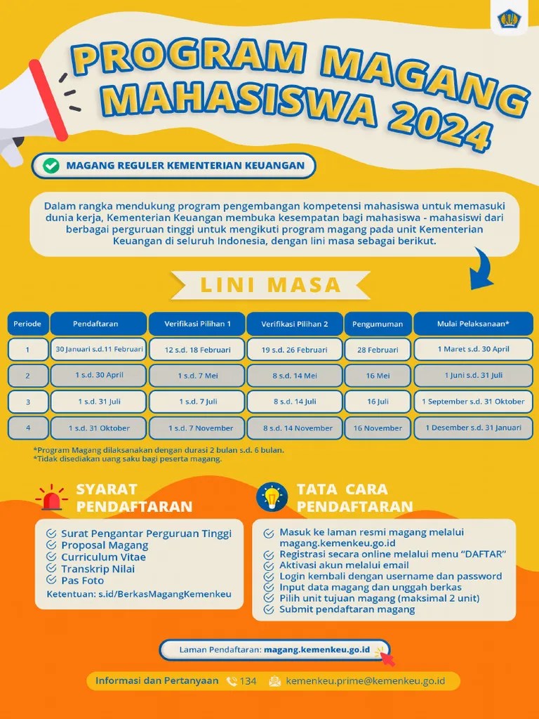 Brosur Magang Kemenkeu 2024 | PDF