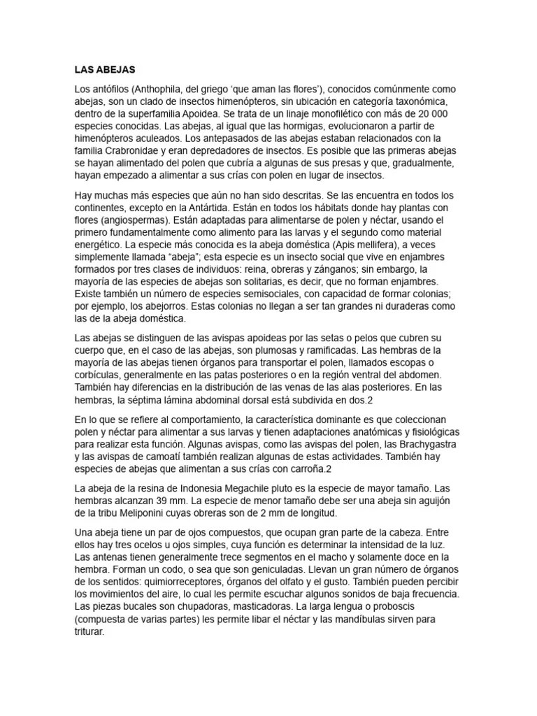 Las Abejas | Download Free PDF | Abejas | Western Honey Bee