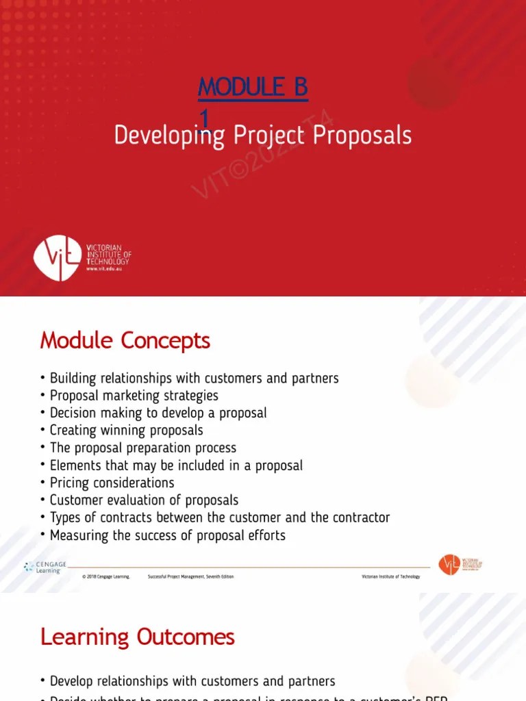 Module B 1 - Developing Project Proposals Nov 2023 | PDF