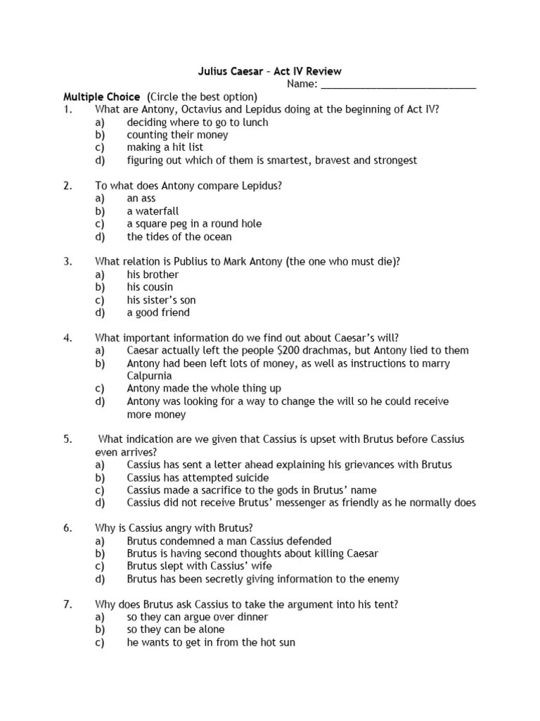 Julius Caesar | PDF | Mark Antony | Augustus