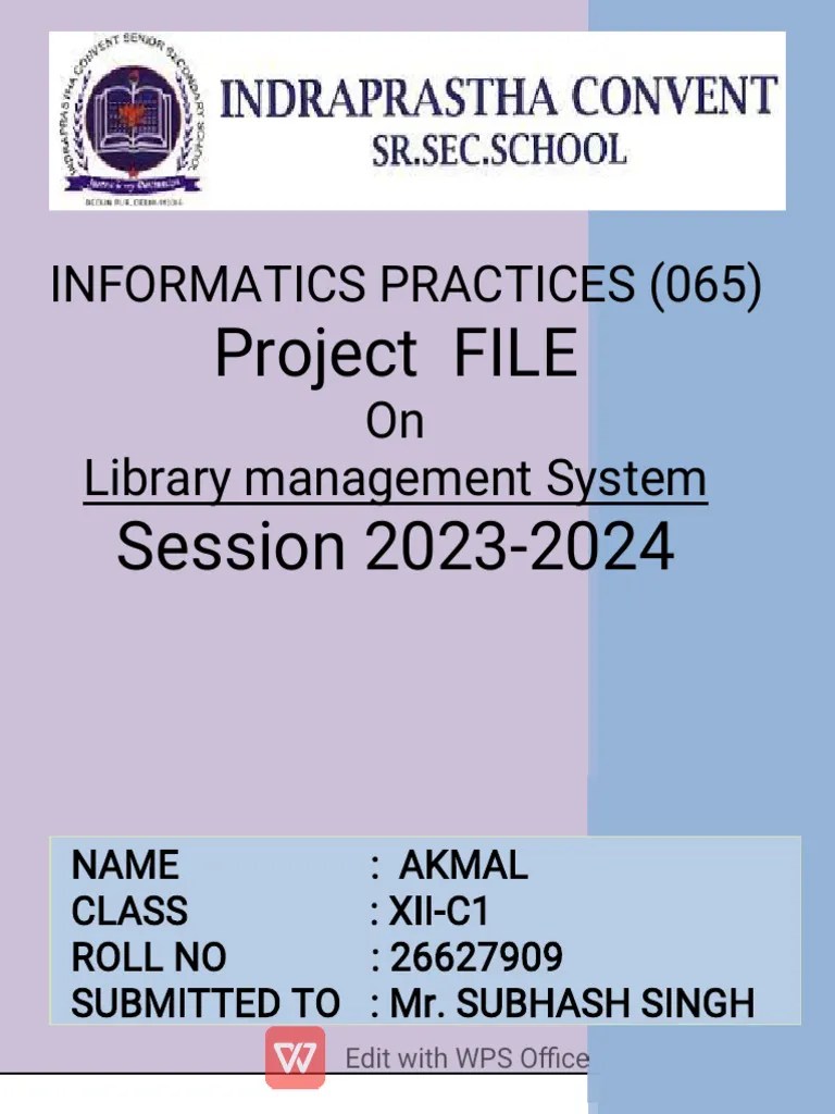 Class 12 Project File_LIbrary Management System (Project No 4) (1 ...