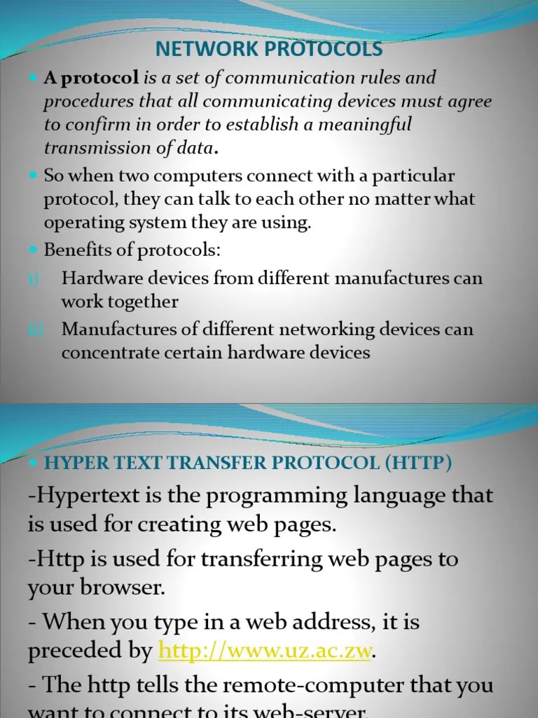 Networks Protocols | Download Free PDF | Internet Protocol Suite | Osi ...