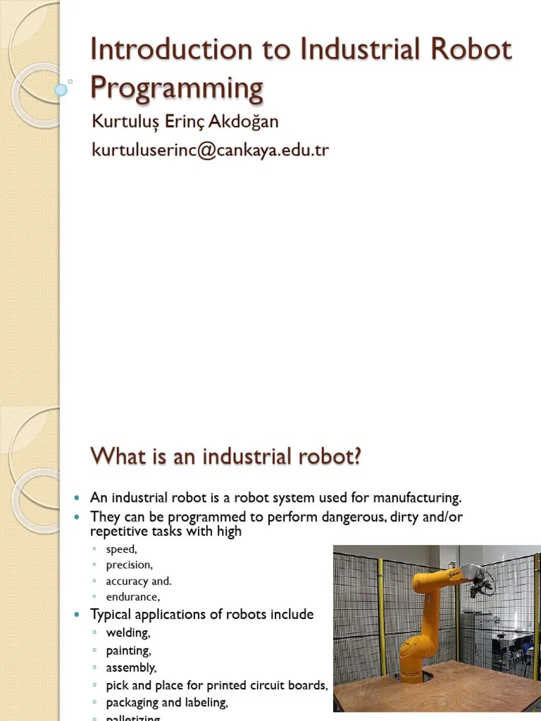 Introduction To Industrial Robot Programming | PDF | Robot | Robotics