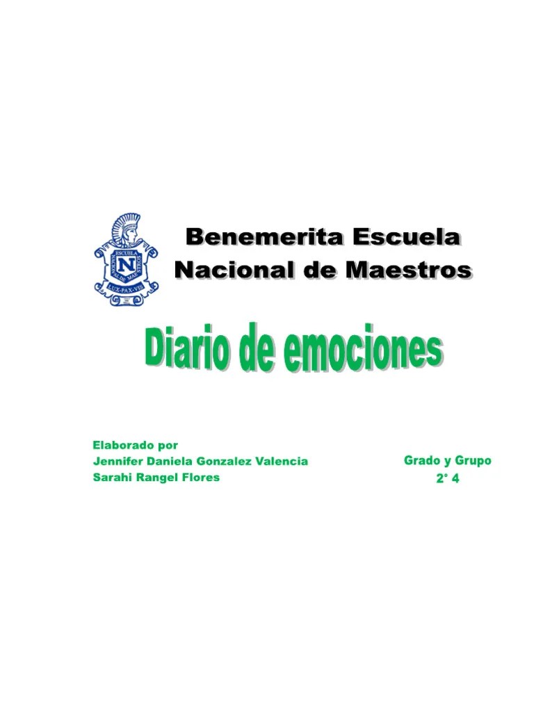 Diario De Emociones | PDF