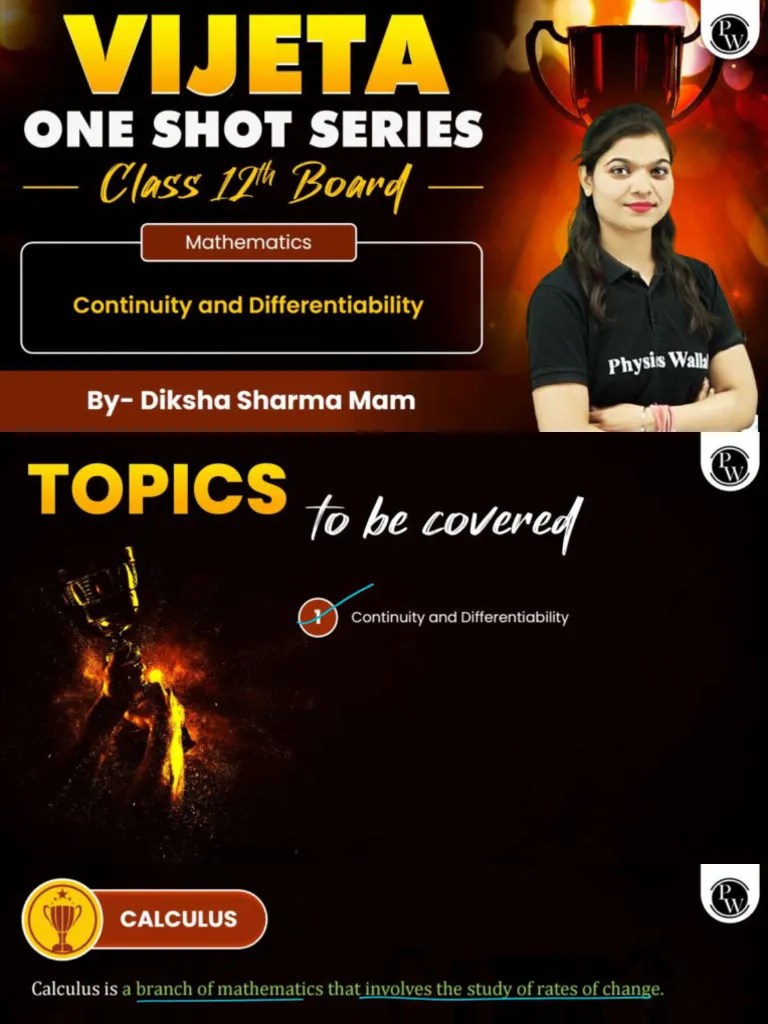 Continuity And Differentiability | PDF