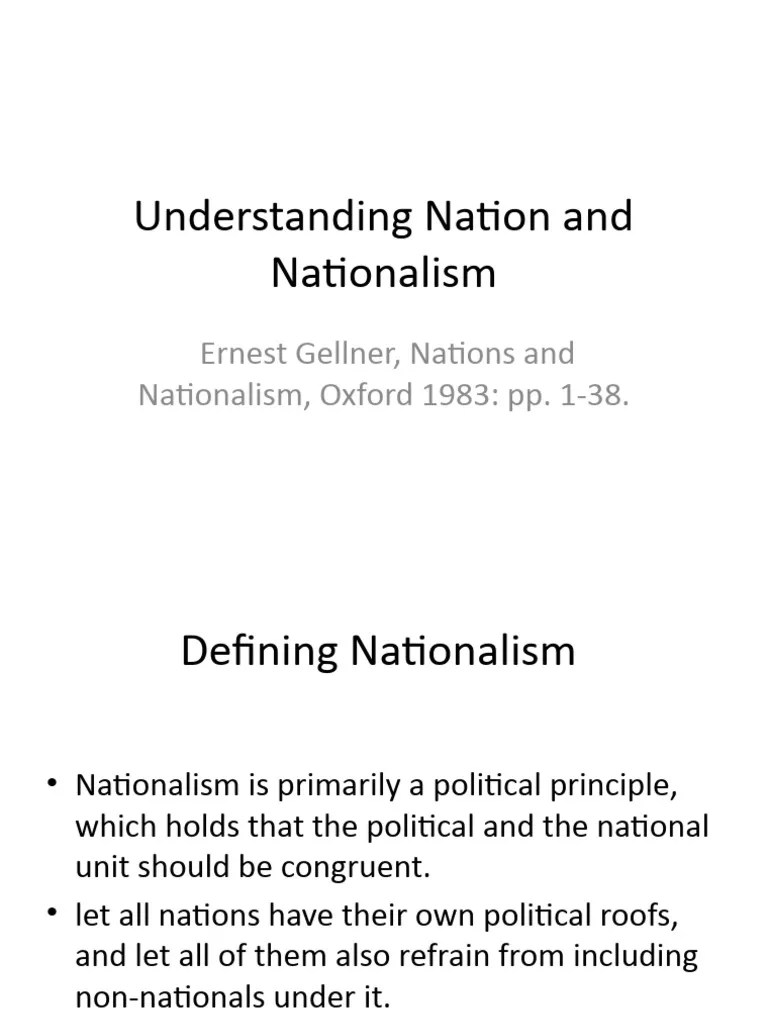 Nationalism | PDF | State (Polity) | Nationalism