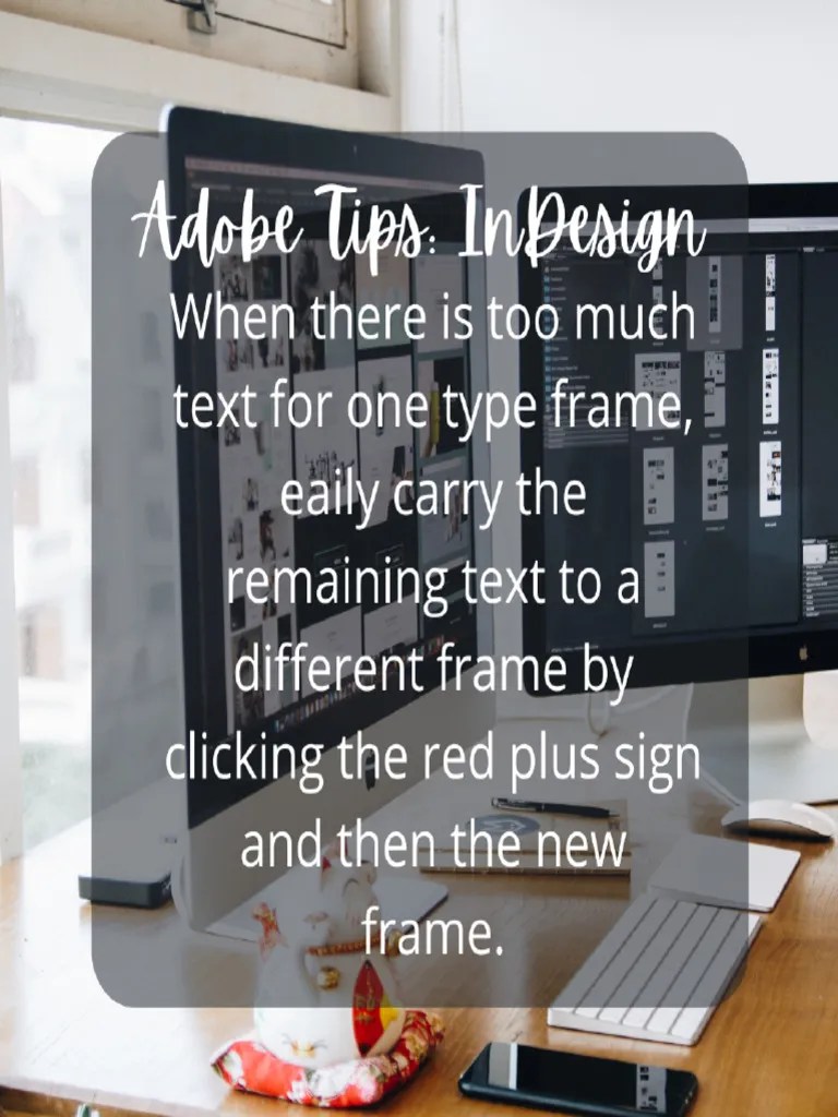 Adobe InDesign Tips | PDF | Adobe In Design | Application Software