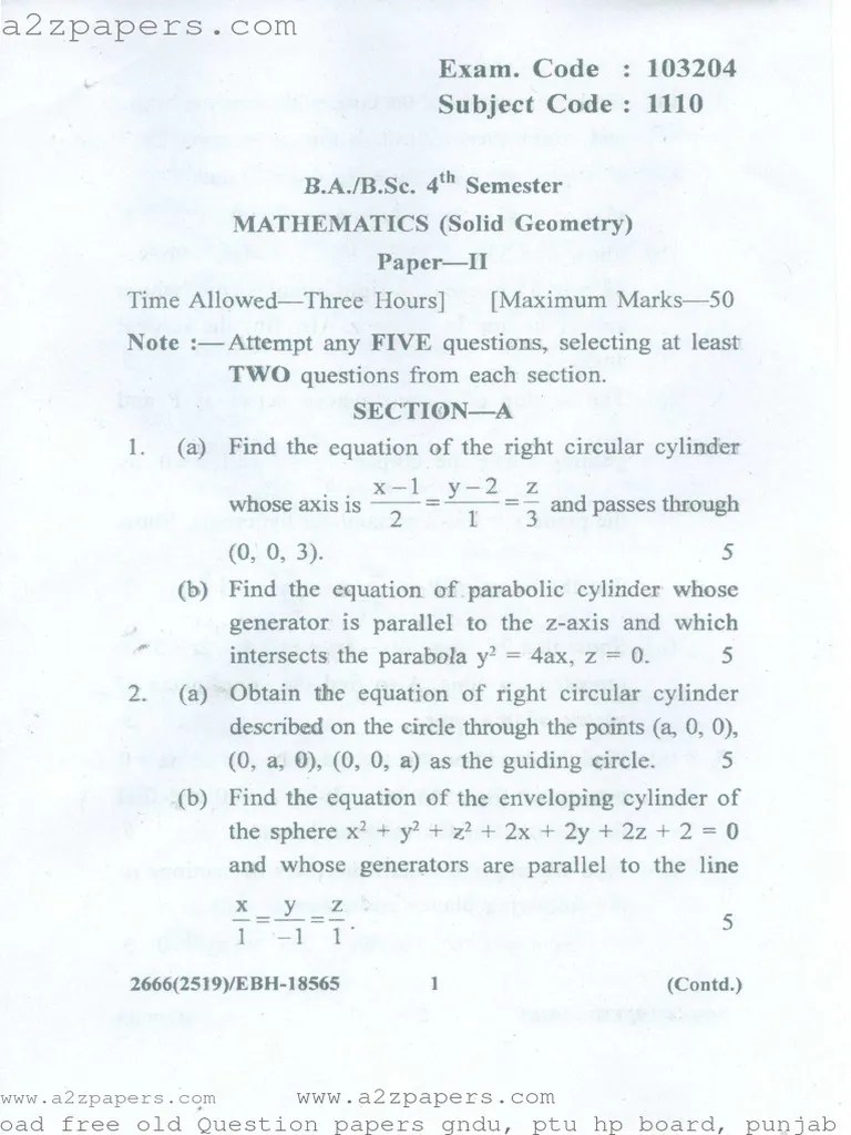 7 Bsc Mathematics Pdf Pdf Line Geometry Differential Equations - Incredible Ultra HD Geometric Photos | Free Download