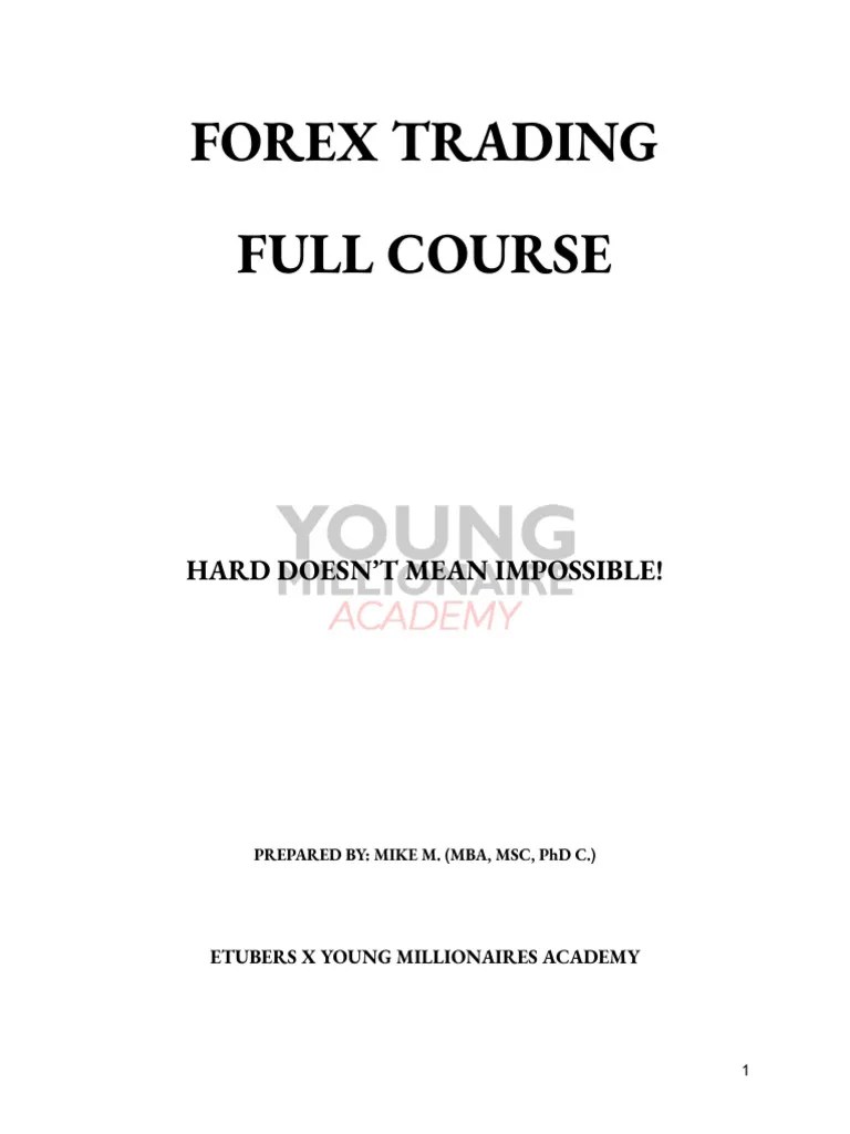 Forex Trading Full Course | PDF | Foreign Exchange Market | Market Trend