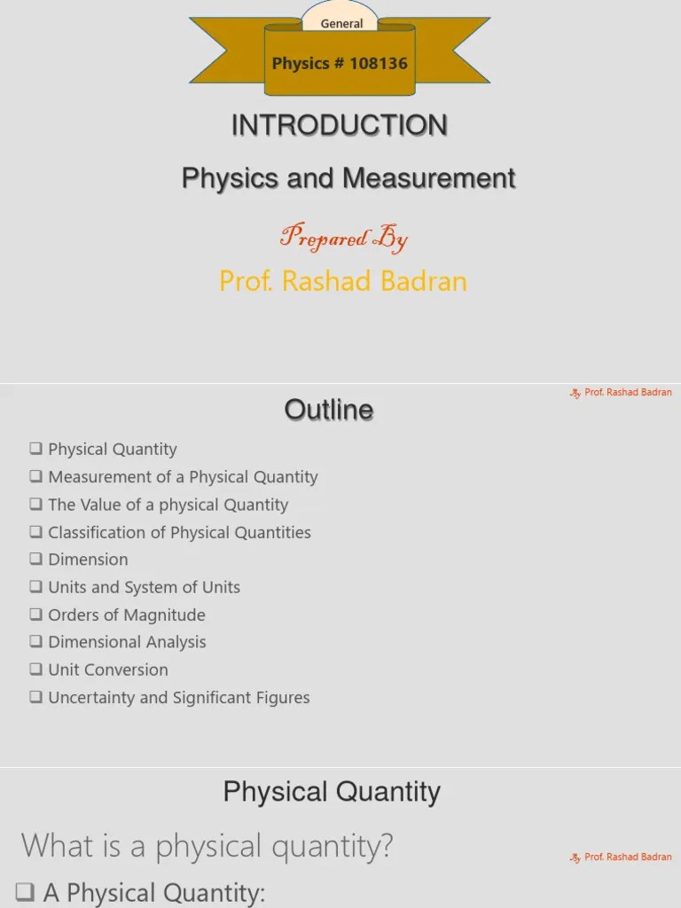 Part-1-Dimensional Analysis-Physics 101 | PDF | Quantity ...