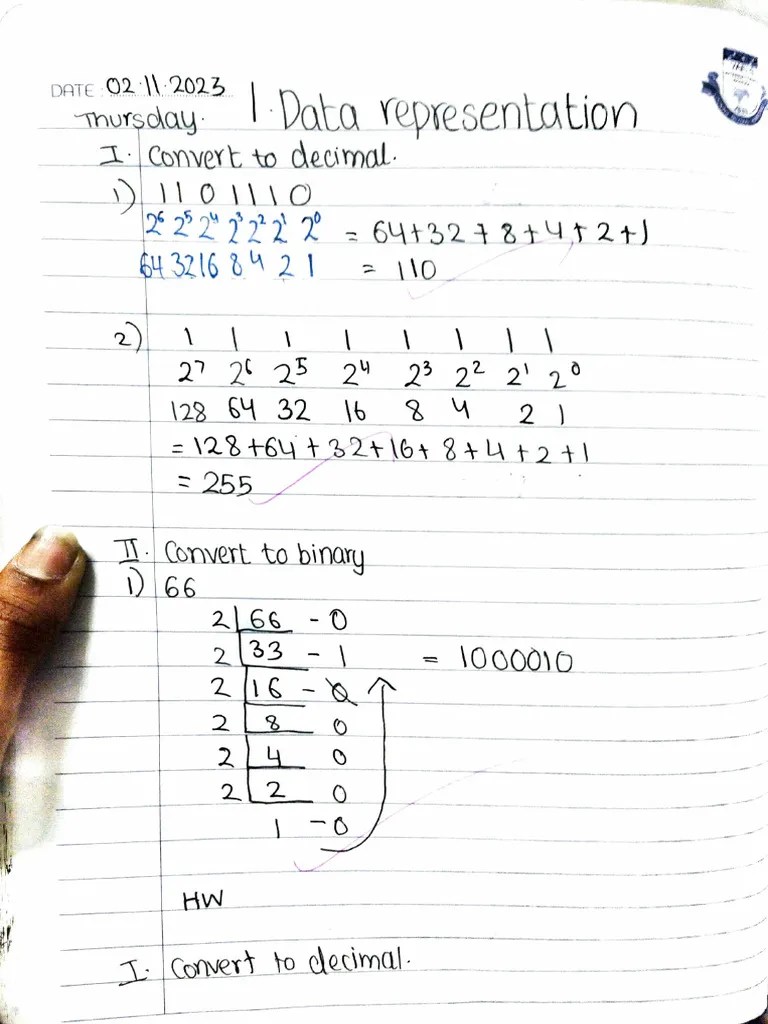Chapter 1 - Data Representation | PDF | Computer Science | Theory Of ...