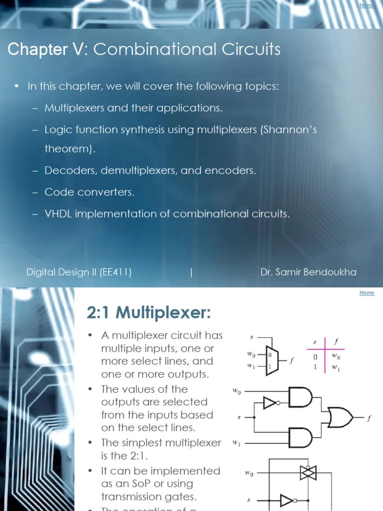 Chapter 5 - Combinational Circuits | PDF | Logic Gate | Vhdl
