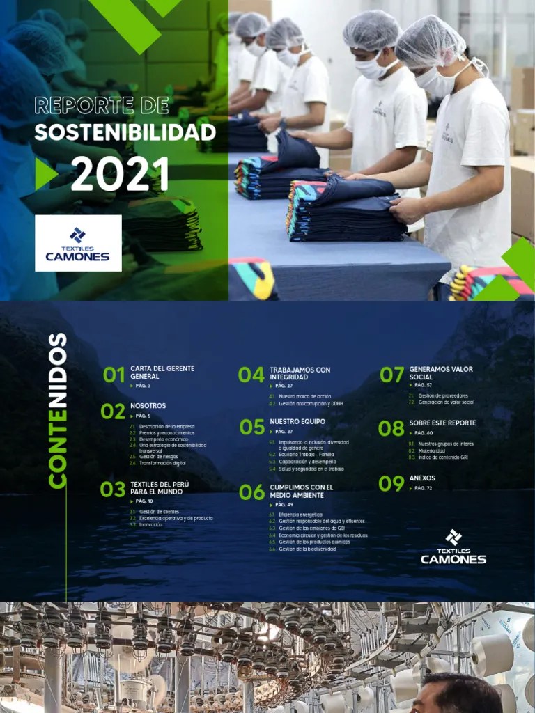 Reporte-Sostenibilidad-2021 Textiles Camones | PDF | Sustentabilidad | Business