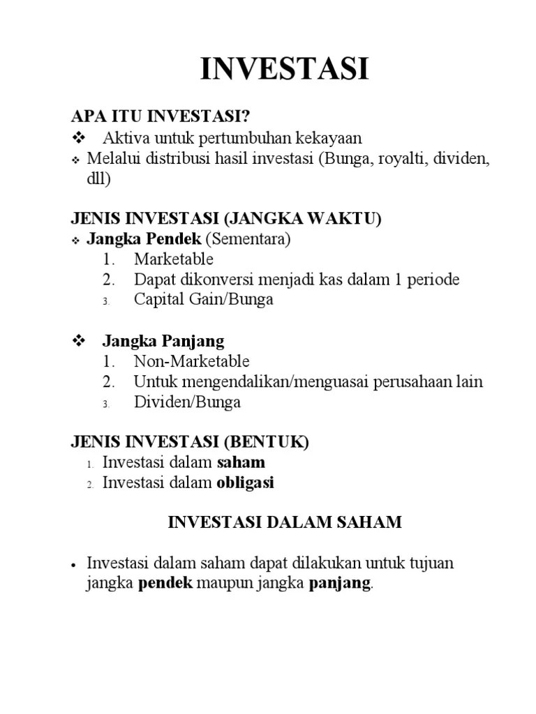 Surat Berharga Investasi Jangka Pendek / Gandeng Ascort Perusahaan Infrastruktur Ini Terbitkan Surat : Dimiliki untuk memanfaatkan dana yang mnganggur.