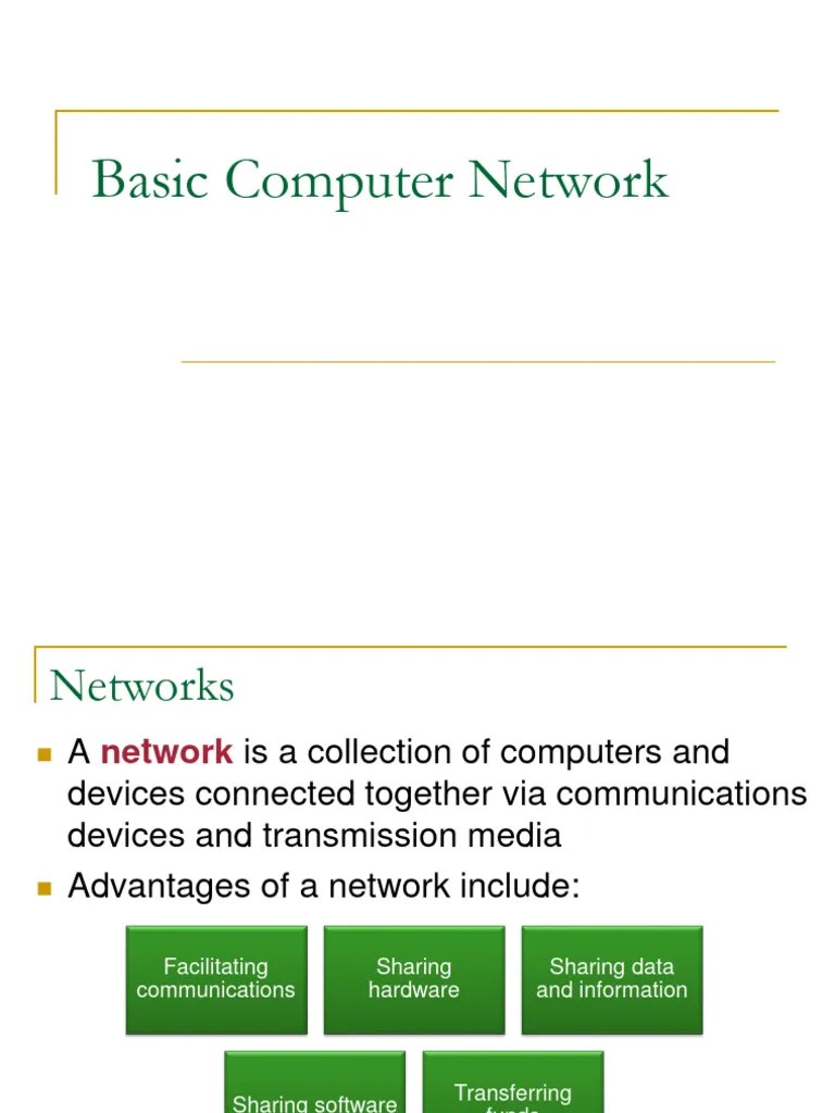 Basic Computer Network | PDF | Computer Network | Network Topology